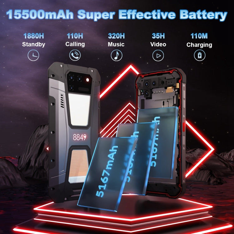 Unihertz Tank 2 Laser Projector Rugged Phone, 108MP Camera, Night Version, 12GB+256GB - free shipping - PMC Jewellery - Order now!