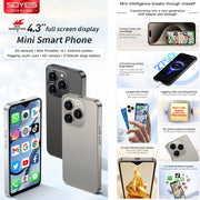 SOYES XS18 Pro Max, 2GB+16GB, Face ID, 4.3 inch Android 8.1 MTK6737A Quad Core, Network: 4G, OTG, Dual SIM (Grey)