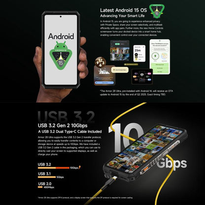 Ulefone Armor 28 Ultra Thermal Version Rugged Phone, 16GB+1TB, Night Vision, 10600mAh, 6.67 inch Android 14 MediaTek Dimensity 9300+ Octa Core, Network: 5G, NFC (Black) - free shipping - PMC Jewellery - Order now!