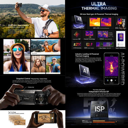 Ulefone Armor 28 Ultra Thermal Version Rugged Phone, 16GB+1TB, Night Vision, 10600mAh, 6.67 inch Android 14 MediaTek Dimensity 9300+ Octa Core, Network: 5G, NFC (Black) - free shipping - PMC Jewellery - Order now!