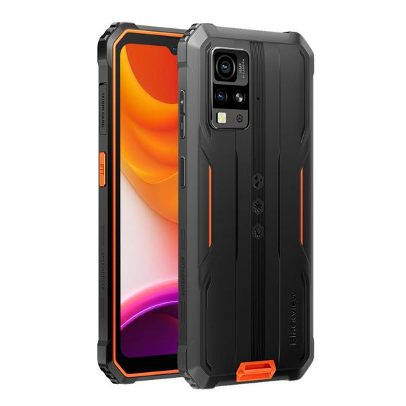 Blackview BV4800 SE Rugged Phone, 4GB+64GB, 6.56 inch Android 15 UMS9320E T615 Octa Core, Network: 4G, OTG, NFC (Orange)