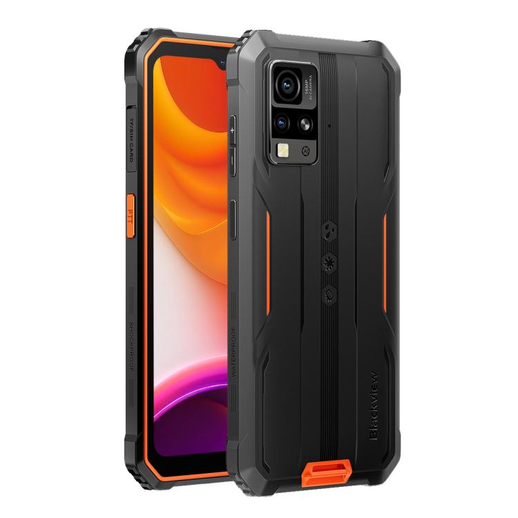 Blackview BV4800 SE Rugged Phone, 4GB+64GB, 6.56 inch Android 15 UMS9320E T615 Octa Core, Network: 4G, OTG, NFC (Orange)