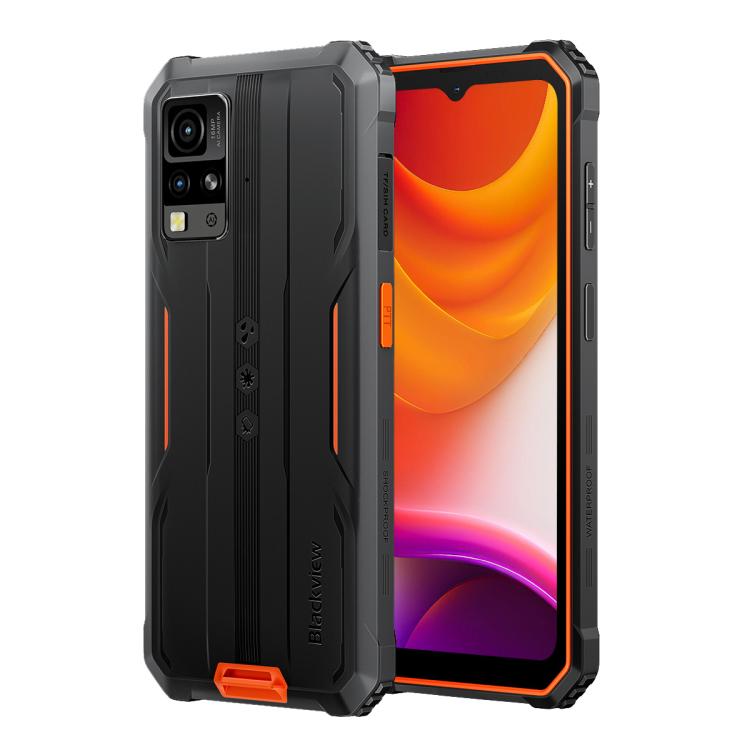 Blackview BV4800 SE Rugged Phone, 4GB+64GB, 6.56 inch Android 15 UMS9320E T615 Octa Core, Network: 4G, OTG, NFC (Orange) - free shipping - PMc TechLife - Order now!