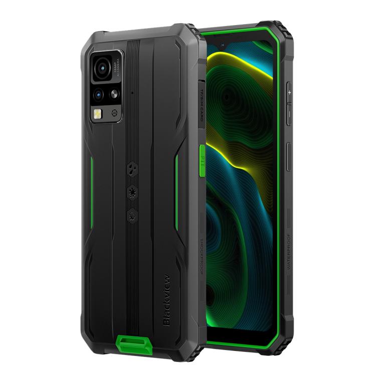 Blackview BV4800 SE Rugged Phone, 4GB+64GB, 6.56 inch Android 15 UMS9320E T615 Octa Core, Network: 4G, OTG, NFC (Green)