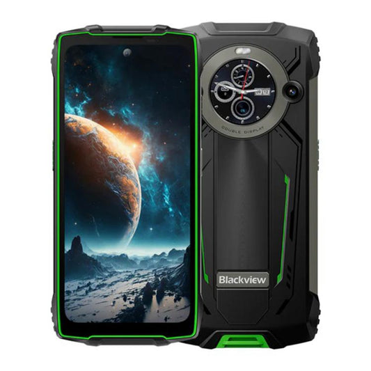 Blackview BV8200 Rugged Phone, 12GB+256GB, 6.5 inch + 1.3 inch Android 14 MediaTekHelio G100 MT8781, Network: 4G, NFC (Green) - free shipping - PMC Jewellery - Order now!