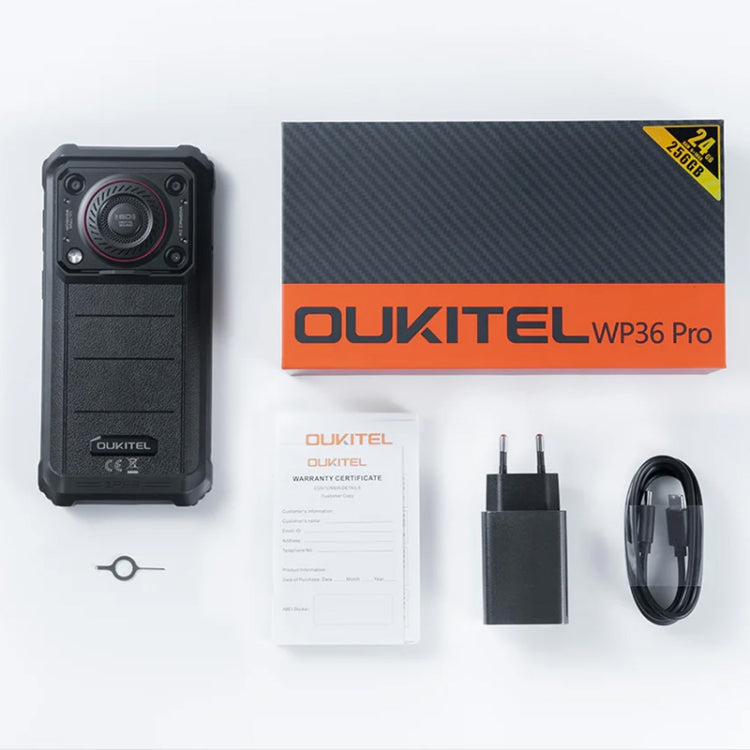 Oukitel WP36 Pro, 6GB+256GB, IP68/IP69K, Fingerprint Identification, 10600mAh, 6.52 inch MediaTek MT8788 Octa Core, NFC, OTG, Network: 4G (Black) - free shipping - PMC Jewellery - Order now!