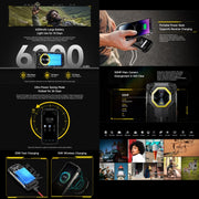 Ulefone Armor Mini 20, Night Vision, 8GB+256GB, IP68/IP69K Rugged Phone, 4.7 inch Android 14 MediaTek Dimensity 6300 Octa Core, Network: 4G, NFC, OTG (Black)