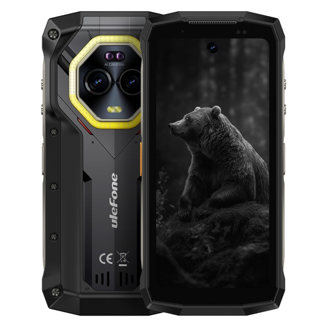 Ulefone Armor Mini 20, Night Vision, 8GB+256GB, IP68/IP69K Rugged Phone, 4.7 inch Android 14 MediaTek Dimensity 6300 Octa Core, Network: 4G, NFC, OTG (Black)