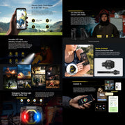 Ulefone Armor Mini 20, Night Vision, 8GB+256GB, IP68/IP69K Rugged Phone, 4.7 inch Android 14 MediaTek Dimensity 6300 Octa Core, Network: 4G, NFC, OTG (Black)