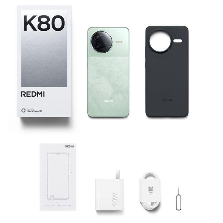 Xiaomi Redmi K80, 12GB+256GB, 6.67 inch Xiaomi HyperOS 2 Snapdragon 8 Gen 3 Octa Core, NFC, Network: 5G (Black)