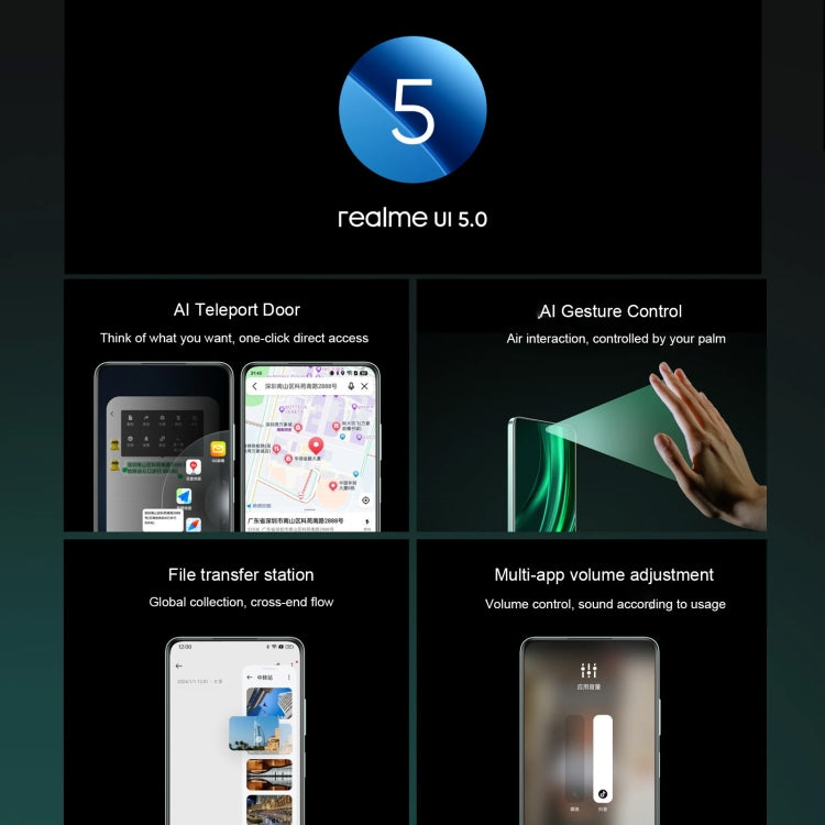 Realme 13, 12GB+512GB, Side Fingerprint Identification, 6.72 inch Realme UI 5.0 Dimensity 6300 5G Octa Core, Network: 5G (Black)