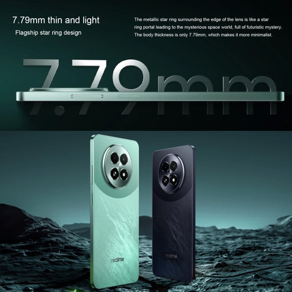 Realme 13, 12GB+512GB, Side Fingerprint Identification, 6.72 inch Realme UI 5.0 Dimensity 6300 5G Octa Core, Network: 5G (Black)