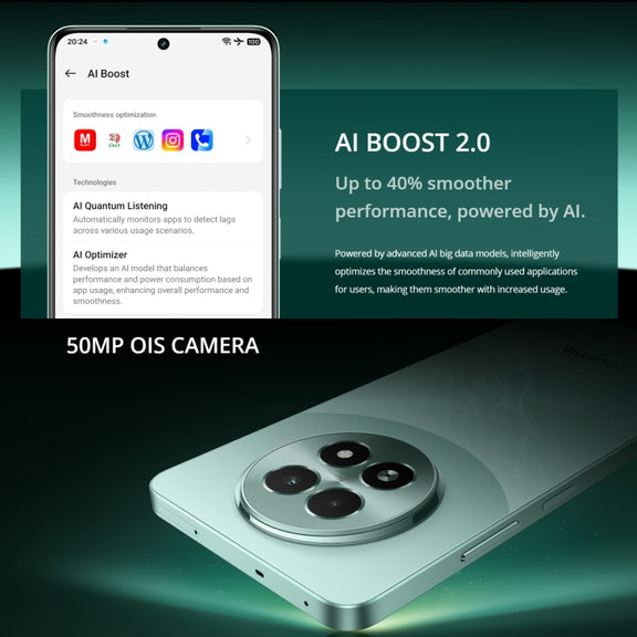 Realme 13, 12GB+512GB, Side Fingerprint Identification, 6.72 inch Realme UI 5.0 Dimensity 6300 5G Octa Core, Network: 5G (Black)