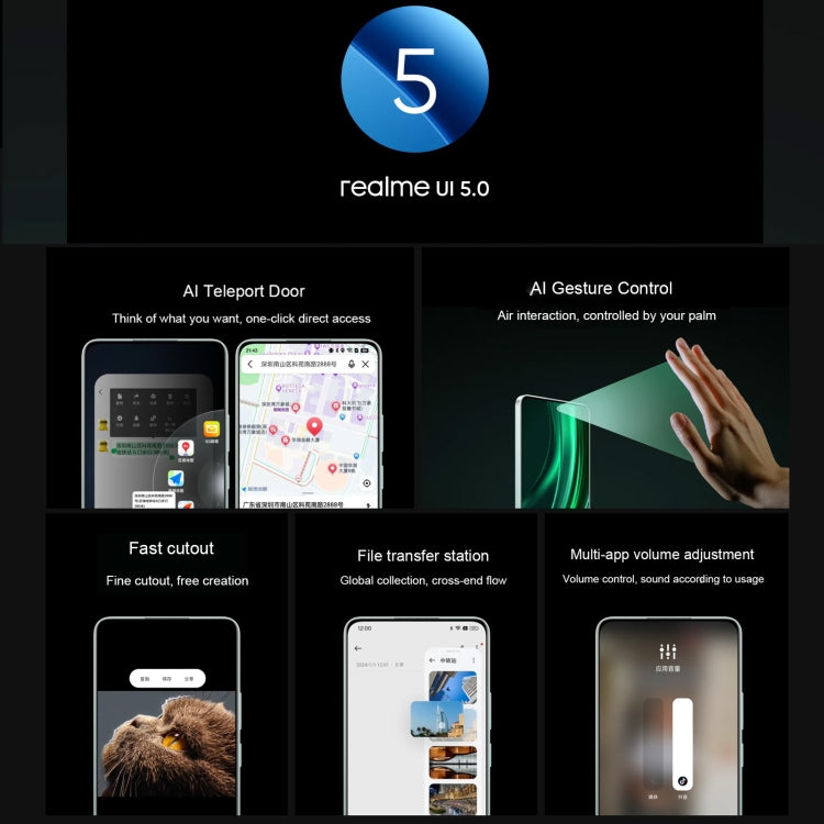Realme 13 Pro, 12GB+256GB, Screen Fingerprint Identification, 6.67 inch Realme UI 5.0 Dimensity 7300 Octa Core, NFC, Network: 5G (Black) - free shipping - PMC Jewellery - Order now!