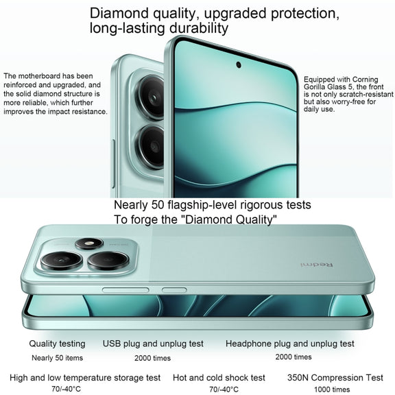 Xiaomi Redmi Note 14 5G, 12GB+256GB, 6.67 inch Xiaomi HyperOS Mediatek Dimensity 7025-Ultra Octa Core, Network: 5G (Green)