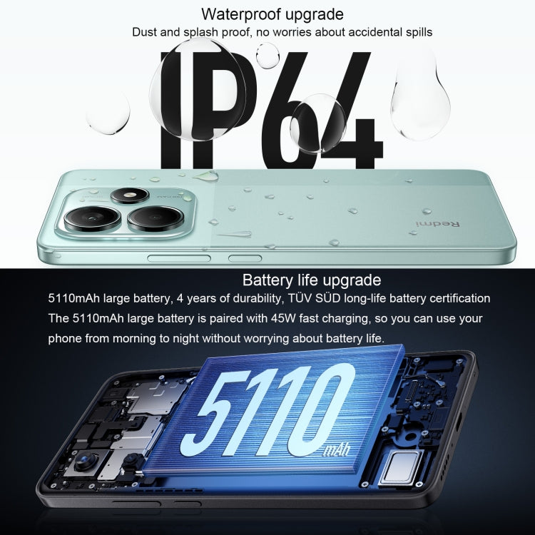 Xiaomi Redmi Note 14 5G, 12GB+256GB, 6.67 inch Xiaomi HyperOS Mediatek Dimensity 7025-Ultra Octa Core, Network: 5G (White) - free shipping - PMC Jewellery - Order now!