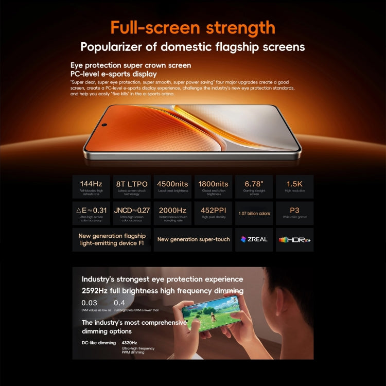 vivo iQOO Neo10, 16GB+1TB, Face ID / Screen Fingerprint Identification, 6.78 inch Android 15 OriginOS 5 Snapdragon 8 Gen 3 Octa Core, OTG, NFC, Network: 5G, Support Google Play (Black)