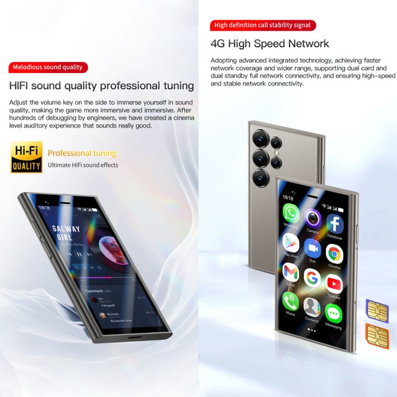 SOYES S24 Pro Max, 2GB+16GB, 3.0 inch Android 10.0 MTK6737M Quad Core, Bluetooth, WiFi, Network: 4G, Dual SIM, Support Google Play Store (Grey)