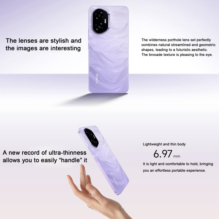Honor 300, 16GB+512GB, Screen Fingerprint, 6.7 inch MagicOS 9.0 / Android 15 Snapdragon 7 Gen 3 Octa Core, Network: 5G, NFC, OTG, t Support Google Play (Green)