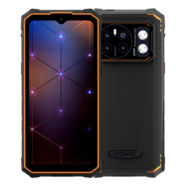 HOTWAV CYBER 13, IP68/IP69K Rugged Phone, 8GB+128GB, 10800mAh, 6.6 inch Android 14.0 Unisoc T606 Octa Core, Network: 4G, NFC, OTG (Orange)