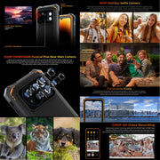 HOTWAV CYBER 13, IP68/IP69K Rugged Phone, 8GB+128GB, 10800mAh, 6.6 inch Android 14.0 Unisoc T606 Octa Core, Network: 4G, NFC, OTG (Black)