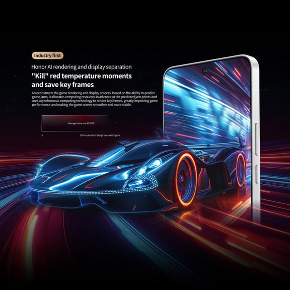 Honor GT, 12GB+512GB, In-screen Fingerprint, 6.7 inch MagicOS 9.0 Android 15.0 Snapdragon 8 Gen 3 Octa Core, Network: 5G, OTG, NFC (Black)
