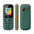 UNIWA E1808 Elder Keypad Phone, 1.77 inch SC6531E, LED Flashlight, 21 Keys, Network: 2G, Triple SIM, EU Plug (Green) - free shipping - PMc TechLife - Order now!