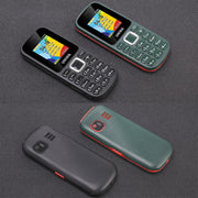 UNIWA E1808 Elder Keypad Phone, 1.77 inch SC6531E, LED Flashlight, 21 Keys, Network: 2G, Triple SIM, EU Plug (Green)