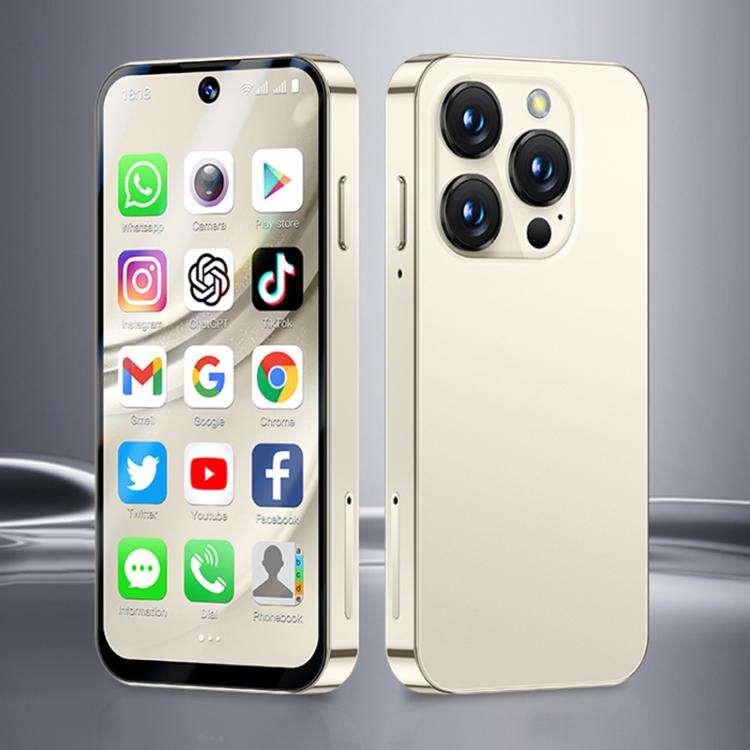SOYES XS19 Pro, 4GB+64GB, 3.8 inch Android 12.0 MTK6762 Quad Core, Network: 4G, Dual SIM, GPS, OTG, Support Google Play Store (Beige)