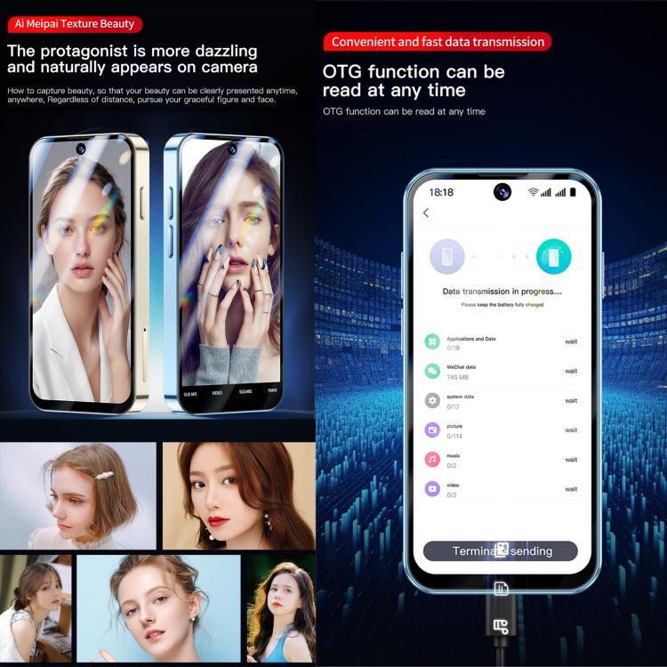SOYES XS19 Pro, 4GB+64GB, 3.8 inch Android 12.0 MTK6762 Quad Core, Network: 4G, Dual SIM, GPS, OTG, Support Google Play Store (Black)