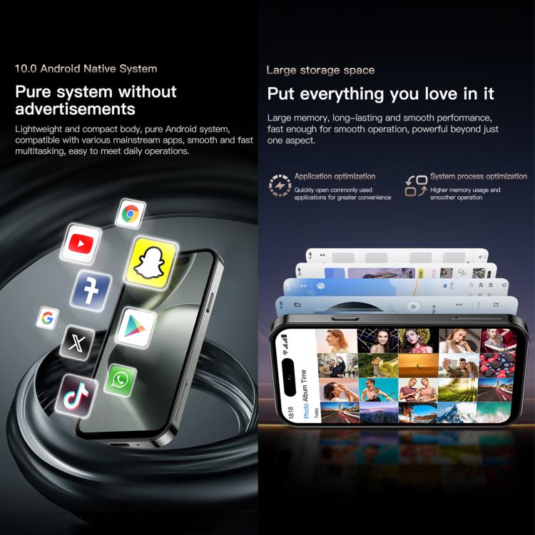 SOYES ONEMYTH M16 Pro, 2GB+16GB, 4.0 inch Android 10.0 MTK6580 Quad Core, Network: 3G, Dual SIM (Pink) - free shipping - PMc TechLife - Order now!