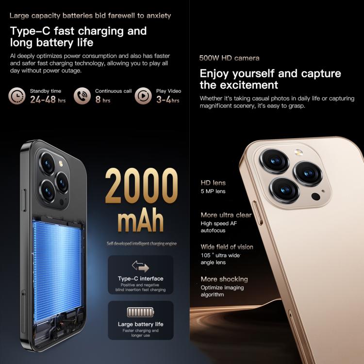 SOYES ONEMYTH M16 Pro, 2GB+16GB, 4.0 inch Android 10.0 MTK6580 Quad Core, Network: 3G, Dual SIM (Grey) - free shipping - PMc TechLife - Order now!