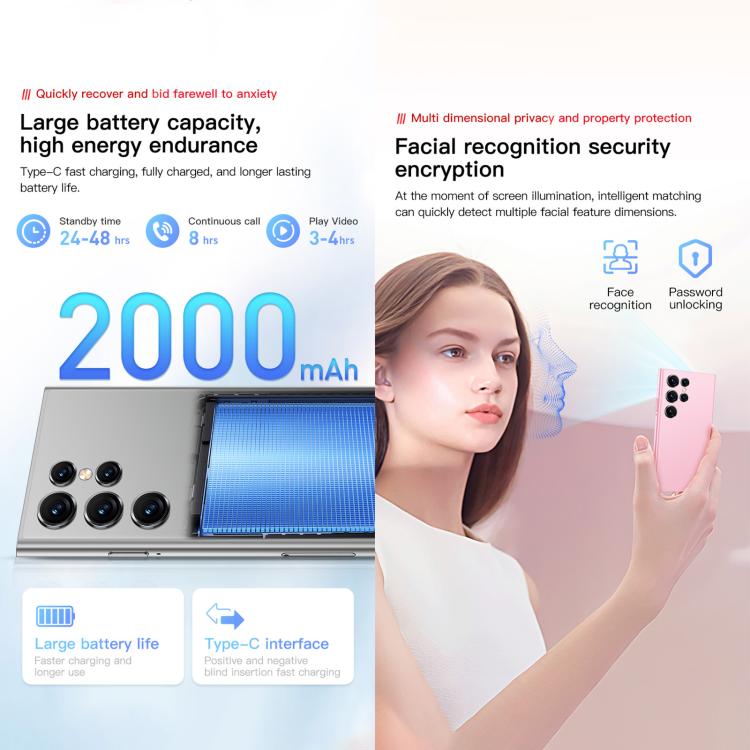 SOYES ONEMYTH S25 Pro, 2GB+16GB, 4.0 inch Android 10.0 MTK6580 Quad Core, Network: 3G, Dual SIM (Black) - free shipping - PMc TechLife - Order now!