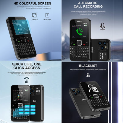 SERVO U700, 2.4 inch, MTK6261D, 58 Full Keyboards, Support Bluetooth, FM, NFC, Quick Dial, Flashlight, GSM, Quad SIM (Green) - free shipping - PMC Jewellery - Order now!