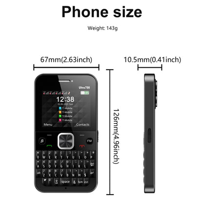 SERVO U700, 2.4 inch, MTK6261D, 58 Full Keyboards, Support Bluetooth, FM, NFC, Quick Dial, Flashlight, GSM, Quad SIM (Green) - free shipping - PMC Jewellery - Order now!
