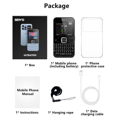 SERVO U700, 2.4 inch, MTK6261D, 58 Full Keyboards, Support Bluetooth, FM, NFC, Quick Dial, Flashlight, GSM, Quad SIM (Green) - free shipping - PMC Jewellery - Order now!