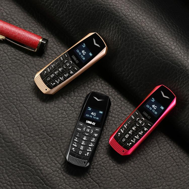 LONG-CZ S60 4G Mini Phone, 1.77 inch Unisoc T107, LED Flashlight, 21 Keys, Network: 4G, Single SIM (Rose Red)