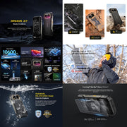 Ulefone Armor 27 Rugged Phone, 12GB+256GB, Night Vision, 10600mAh, 6.78 inch Android 14 MediaTek Helio G99 Octa Core, Network: 4G, NFC, OTG (Black)