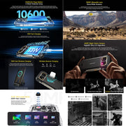 Ulefone Armor 27 Rugged Phone, 12GB+256GB, Night Vision, 10600mAh, 6.78 inch Android 14 MediaTek Helio G99 Octa Core, Network: 4G, NFC, OTG (Black)