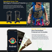 Ulefone Armor 27 Rugged Phone, 12GB+256GB, Night Vision, 10600mAh, 6.78 inch Android 14 MediaTek Helio G99 Octa Core, Network: 4G, NFC, OTG (Black)
