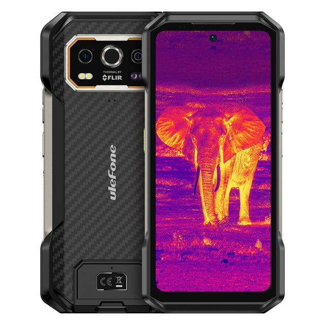 Ulefone Armor 27T Rugged Phone, 12GB+256GB, Thermal Imager, Night Vision, 10600mAh, 6.78 inch Android 14 MediaTek Helio G99 Octa Core, Network: 4G, NFC, OTG (Black)