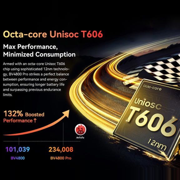 Blackview BV4800 Pro, 4GB+128GB, IP68/IP69K/MIL-STD-810H, 6.56 inch Android 14 Unisoc T606 Octa Core, Network: 4G, OTG (Black)