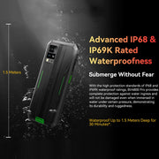 Blackview BV4800 Pro, 4GB+128GB, IP68/IP69K/MIL-STD-810H, 6.56 inch Android 14 Unisoc T606 Octa Core, Network: 4G, OTG (Black)