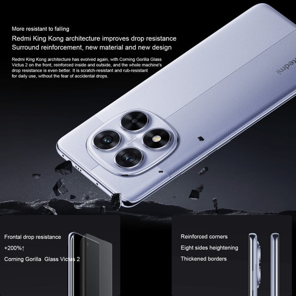 Xiaomi Redmi Note 14 Pro, 8GB+128GB, 6.67 inch Xiaomi HyperOS Mediatek Dimensity 7300-Ultra Octa Core, NFC, Network: 5G (Purple)