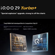 vivo iQOO Z9 Turbo+, 16GB+512GB, 6.78 inch Android 14.0 OriginOS 4 Dimensity 9300+ Octa Core 3.4GHz, OTG, NFC, Network: 5G, Support Google Play (Starlight White)