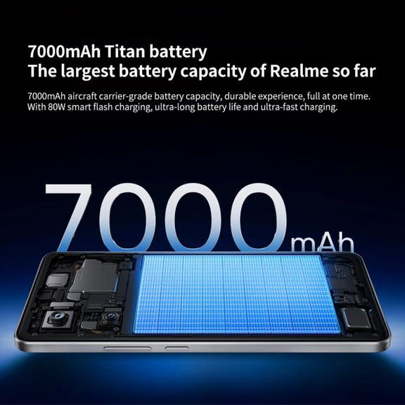Realme Neo7, 16GB+512GB, 6.78 inch Android 15 / Realme UI 6.0 MediaTek Dimensity 9300+ Octa Core, NFC, Network: 5G, Support Google Play (Black)