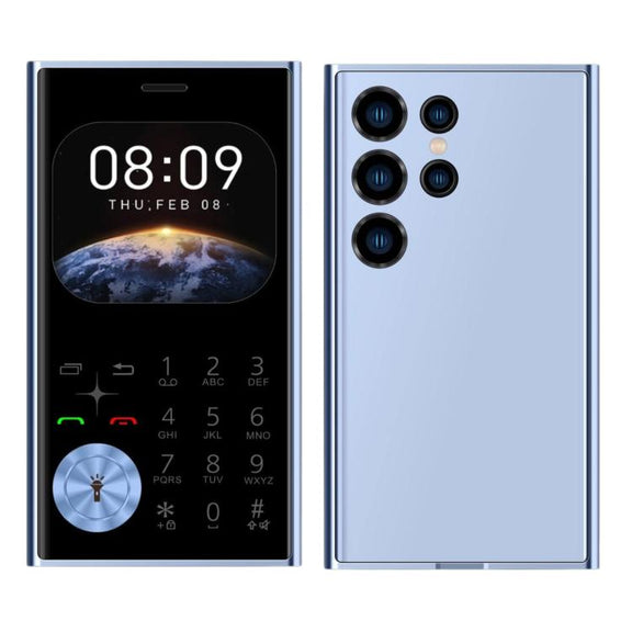 V8 Card Mobile Phone, 2.01 inch, MTK6261D, Support Bluetooth, FM, Torch, GSM, Dual SIM (Sky Blue)
