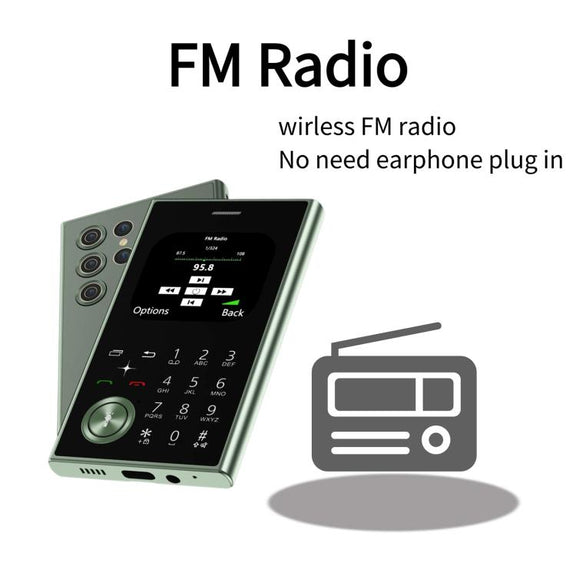 V8 Card Mobile Phone, 2.01 inch, MTK6261D, Support Bluetooth, FM, Torch, GSM, Dual SIM (Sky Blue)