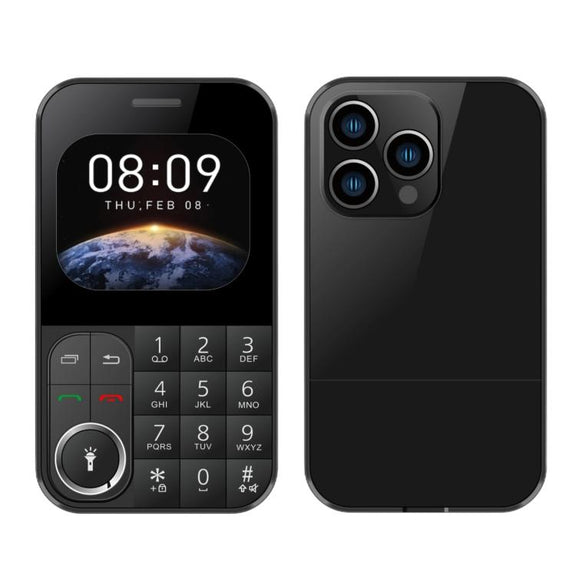 V9 Card Mobile Phone, 2.01 inch, MTK6261D, Support Bluetooth, FM, Torch, GSM, Dual SIM (Black)