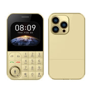 V9 Card Mobile Phone, 2.01 inch, MTK6261D, Support Bluetooth, FM, Torch, GSM, Dual SIM (Gold)